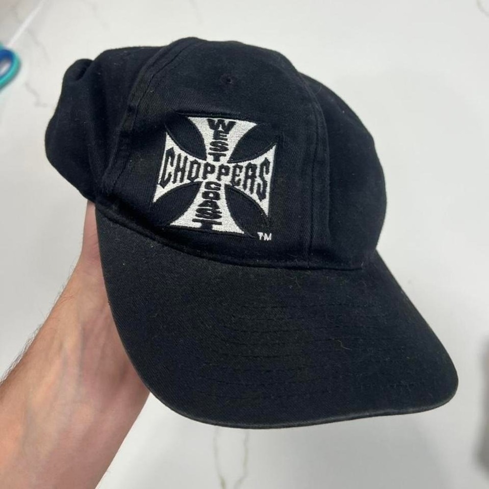 Vintage west coast choppers graphic SnapBack hat jesse james black